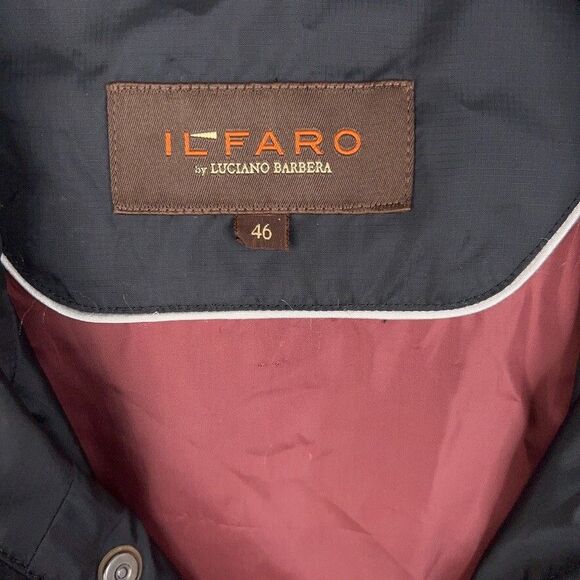 Luciano Barbera Jacket Womens 46 Black Hooded Chore IL FARO Luxury Performance - Picture 10 of 15